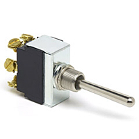 DPDT Mom On-Off-Mom On, Long Handle Toggle Switch